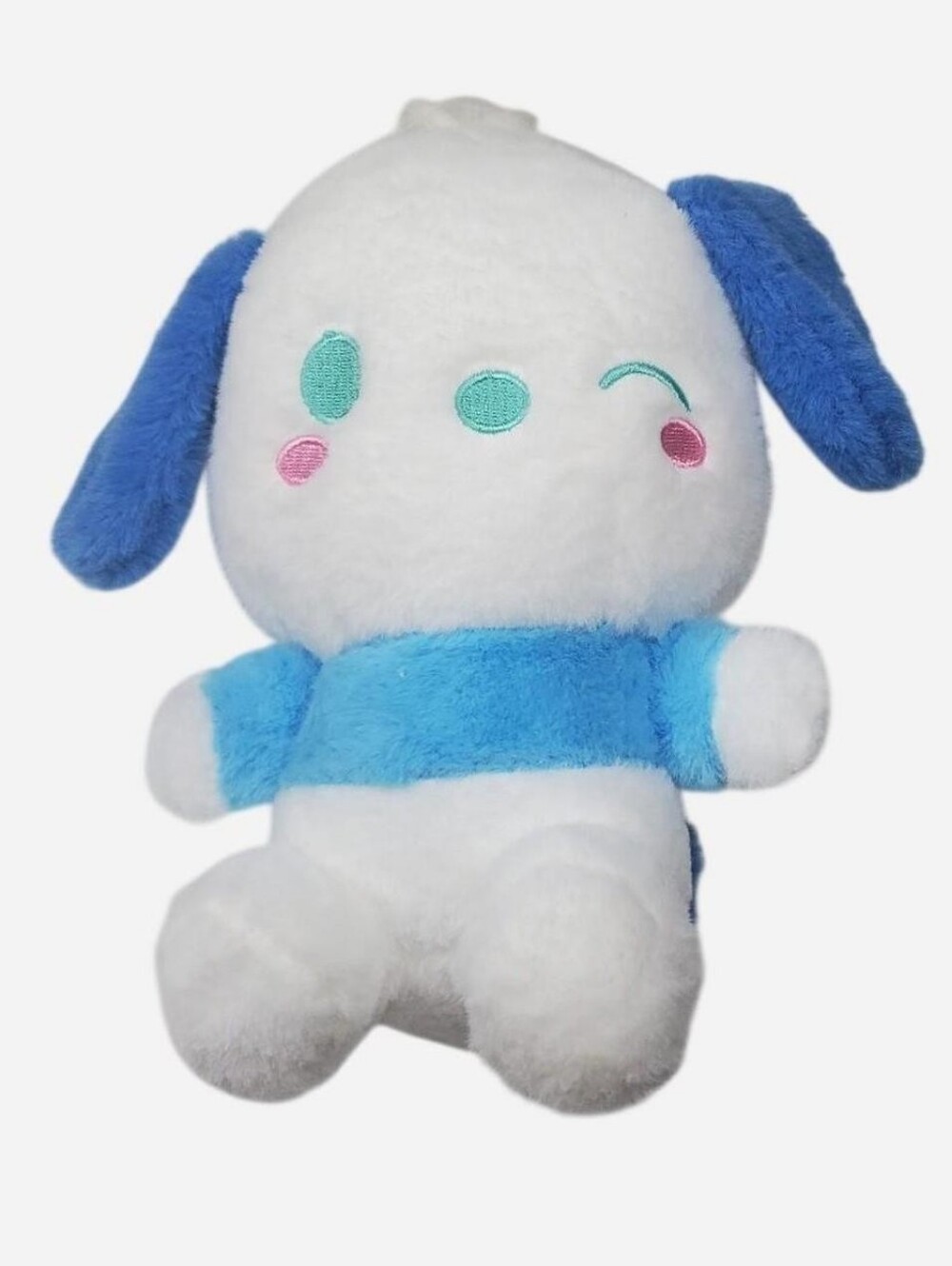 Sanrio Blue Pochacco Kawaii Plush Toy 8" Cute Stuffed Animal Dog 90s Y2k